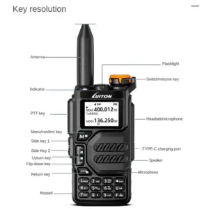 luiton uv k5 50 600mhz am/fm multi band ham radio