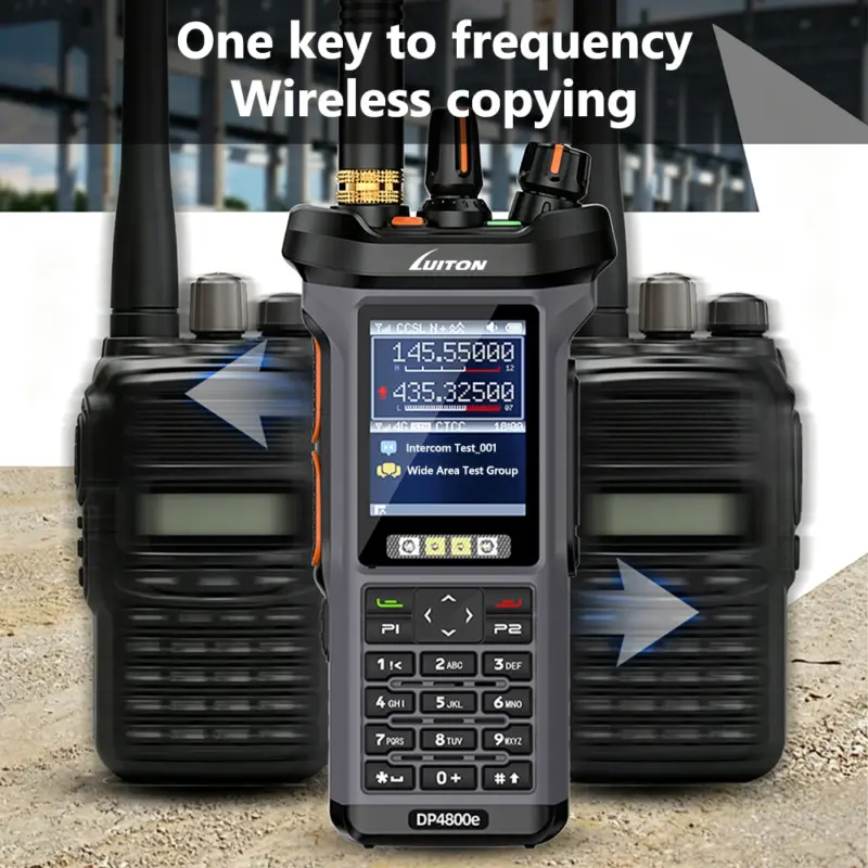 luiton dp4800e – 20w dual‑mode hybrid two‑way radio | public network + analog, gps locating, sos & type‑c fast charging