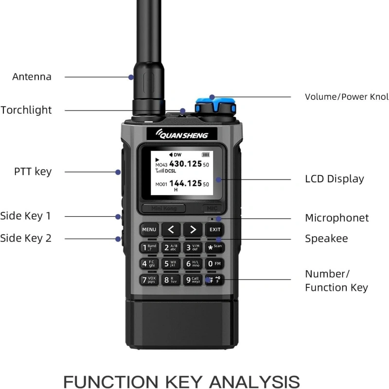quansheng uv k1 mini 2 way radio