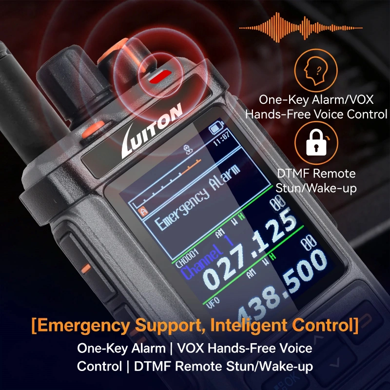 LUITON LT-1000PRO emergency alarm VOX hands-free voice control DTMF remote stun wake-up