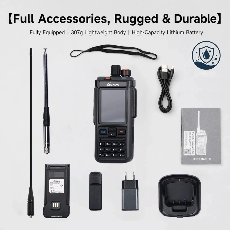 luiton lt 1000pro — quad band tx/rx radio with air band, cb & uhf/vhf