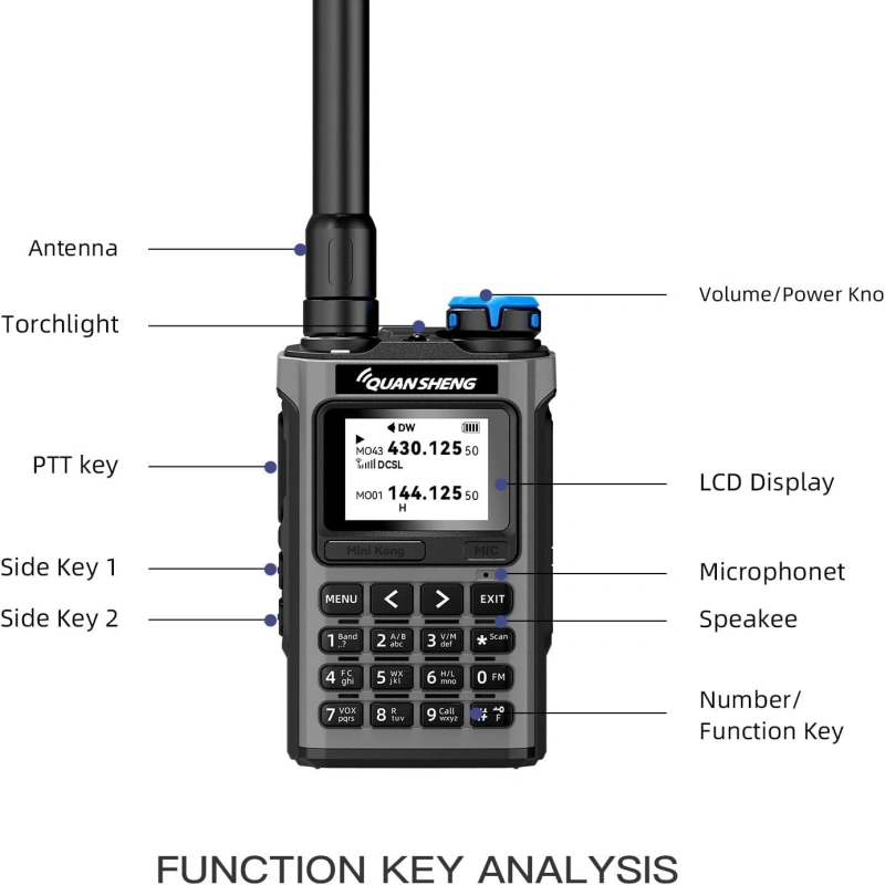 quansheng uv k1 mini 2 way radio