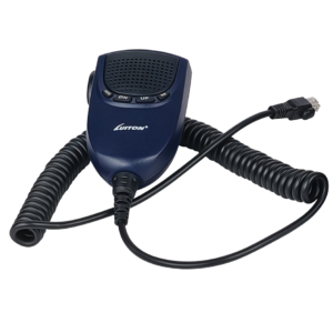 LUITON replacement handheld microphone for LT-310SDR, front view with PTT button