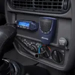 LUITON LT-310SDR 15W PTT mini SSB radio top view with microphone and antenna port